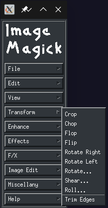 Figure 6: ImageMagick interactive GUI.