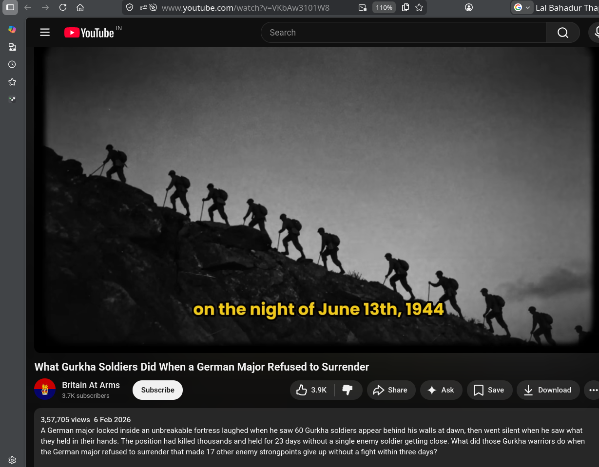 Figure 6: A screenshot from the Gurkha video [2].