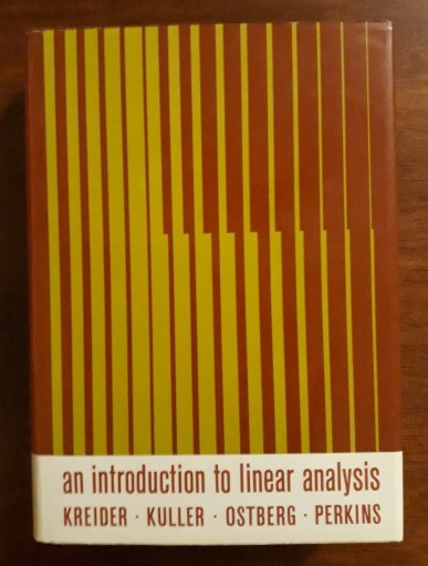 Figure 1: The KKOP book: An Introduction to Linear Analysis.