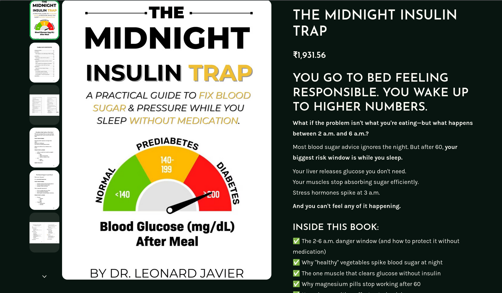 Figure 5: The book purportedly written by Dr Leonard Javier. The link to this book appears at the bottom of Figure 3.